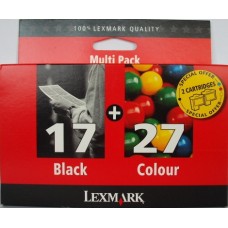 Pack Lexmark Nº17+Nº27